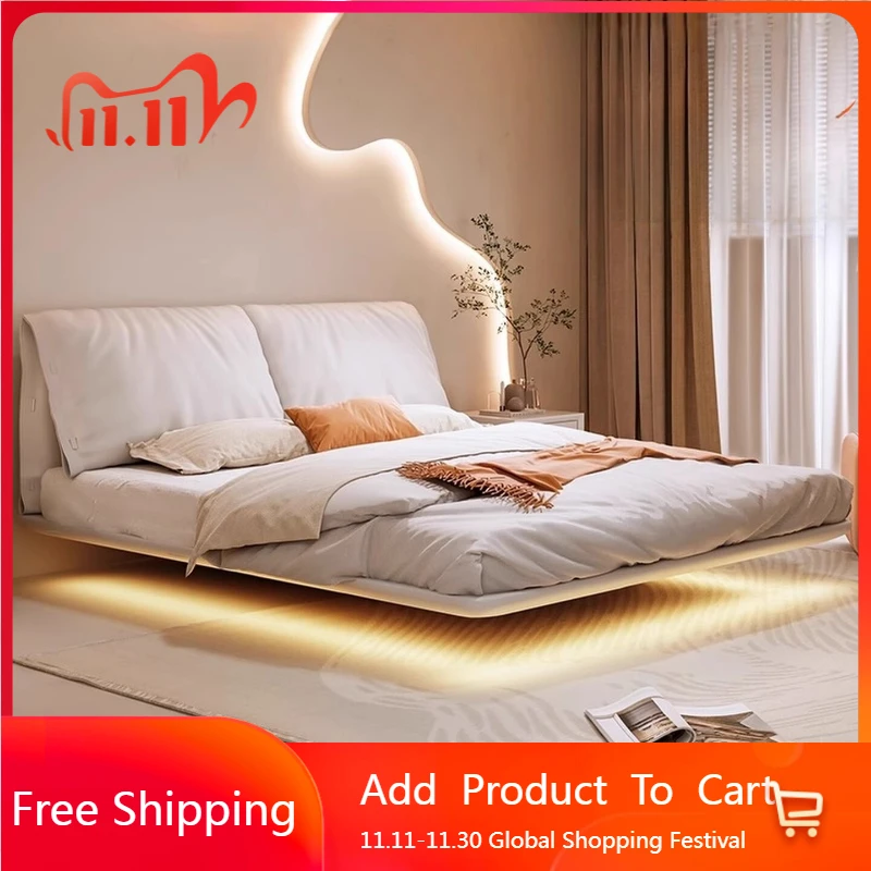 

Floating Double Massage Bed Human Dog Queen Frame Bedroom Massage Bed Human Dog Simple Letto Matrimoniale Unique Furniture