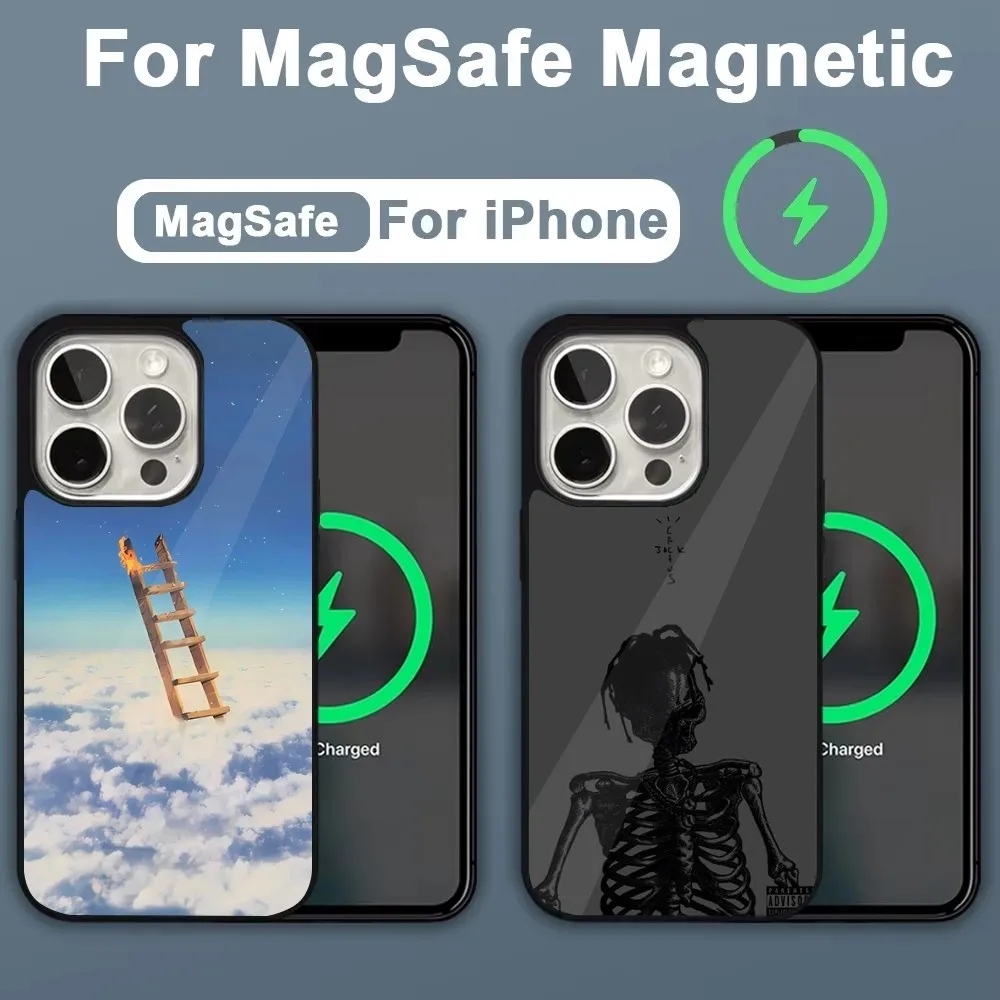 

Rapper T-Travis S-Scott Phone Case For iPhone 16,15,14,13,12,11,Plus,Pro,Max,Mini Magsafe Magnetic Wireless Charging
