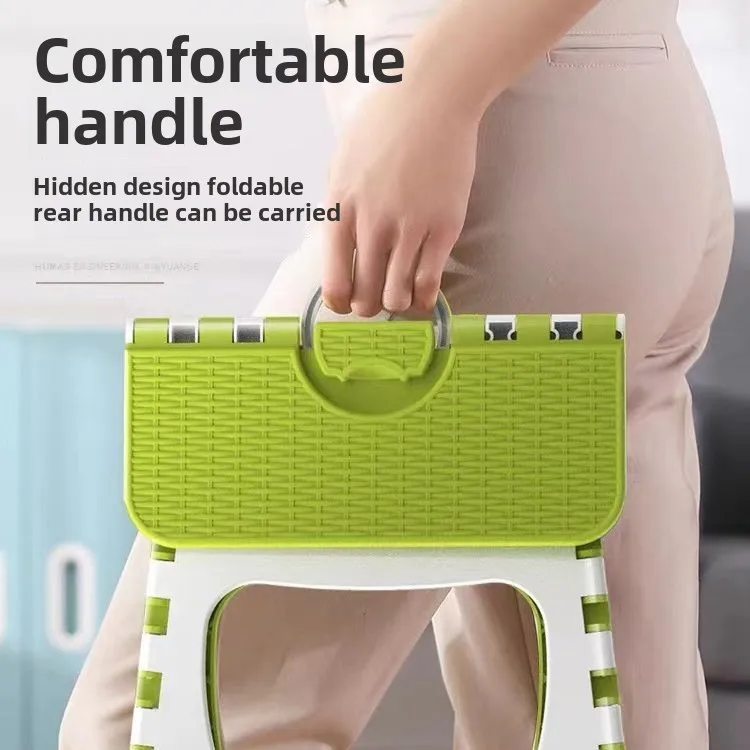 Amazing Folding Portable Lightweight Step Stool  Chairs Bathroom Kitchen Garden Folding Chair Plastic Outdoor Stool image 3