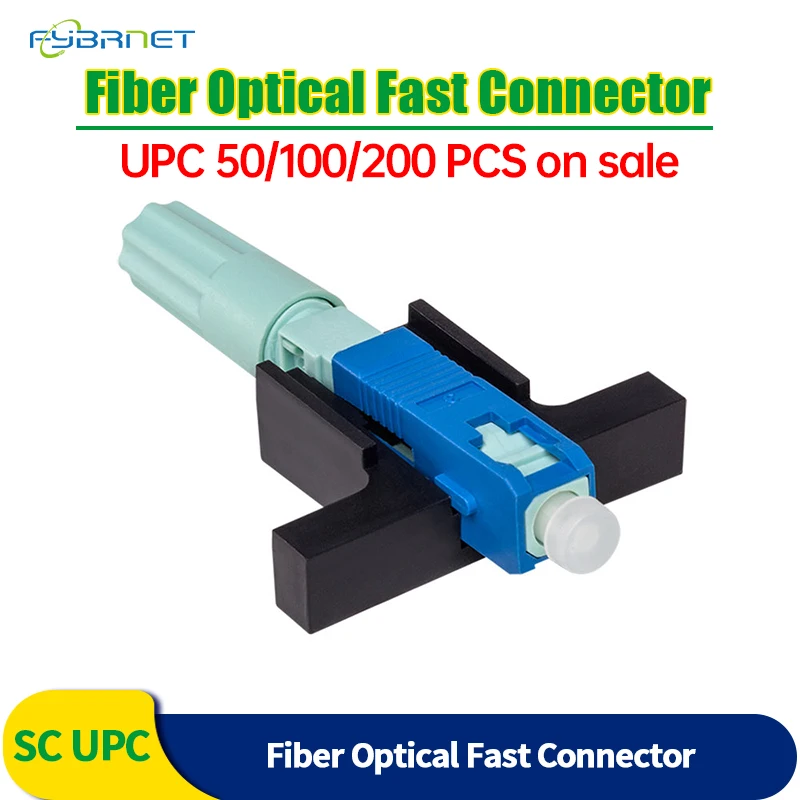 

FTTH SC UPC Optical fibe quick conn UPC/SC APC 58MM Single-Mode Optical Connector Single-Mode SC Quick Connector Optical Adapter