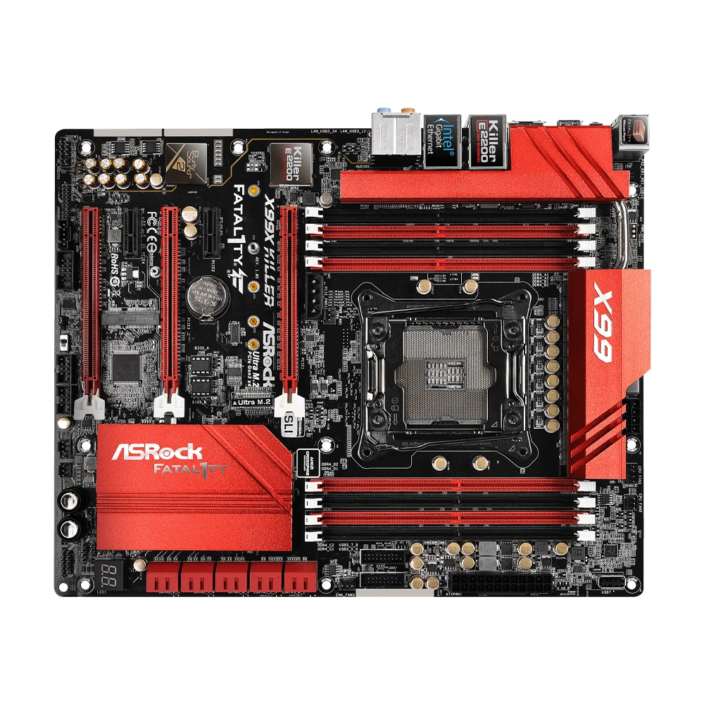 ASRock X99X القاتل اللوحة الأم دعم i7-6800K 6900K E5-4669 2695 2690 2629 2683 2609 1680 وحدة المعالجة المركزية 8xDDR4 2400MHz 128GB M.2 ATX