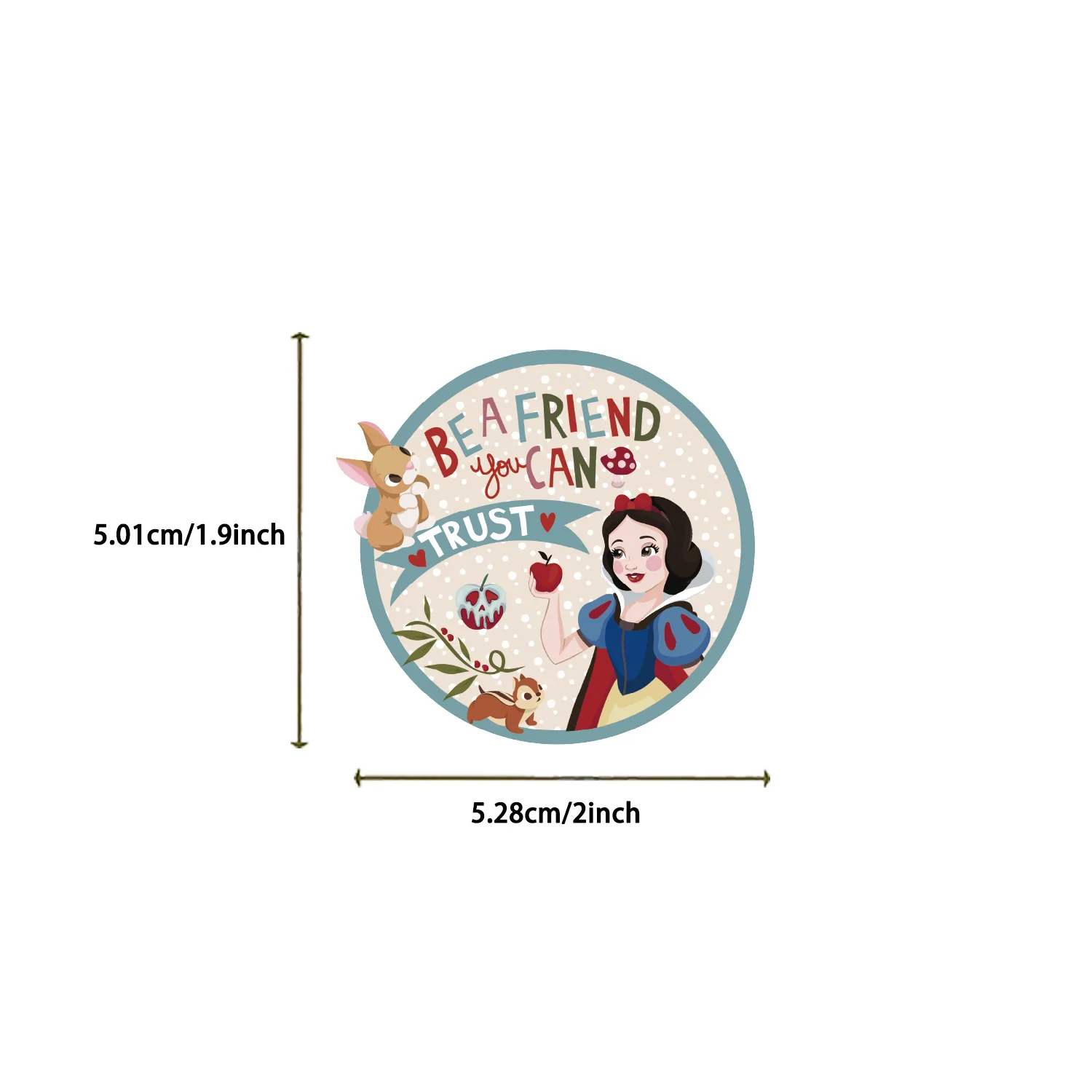 60 Mixed Disney Princess Stickers Cartoon & Anime Waterproof Kids Toy Stickers & Doodles - Suitable for Luggage Decoration