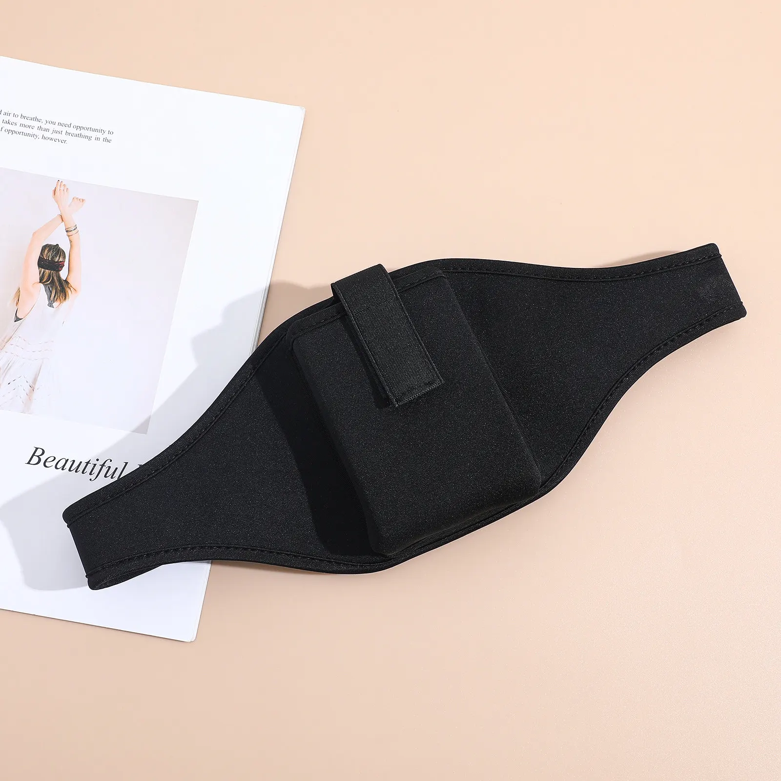 

Neoprene Fitness Waist Belt Adjustable Mic Pack Microphone Carrier Bag Running Waist Fanny Pack Phone Holder Microphone Bag