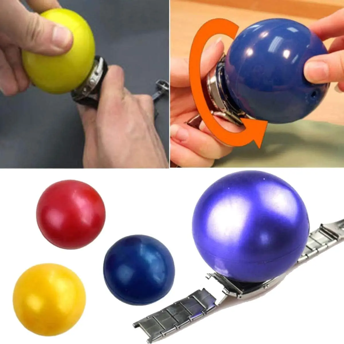 Practical Rubber Screwing Ball Type Watch Back Case Opener Tool Accessory for Watchmaker Watch Battery Repair Accessory