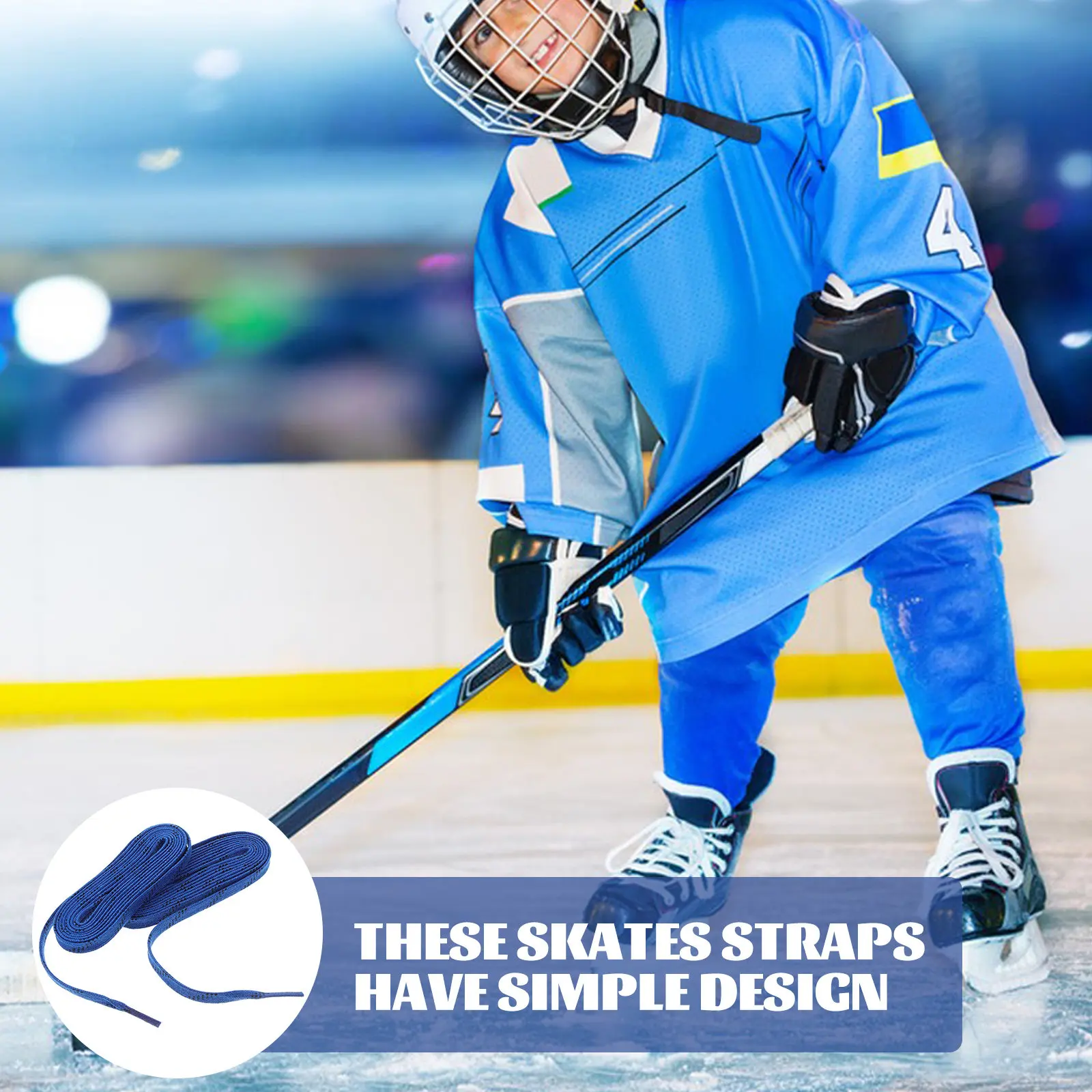 

Ice Hockey Skate Accessories Shoe Lace Shoestring Waxed Laces Youth Roller Skates Skating