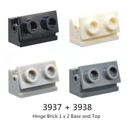 1 Pcs Buildings Blocks 3937 + 3938 Hinge Brick 1 x 2 Base and Top Plate Collections Bulk Modular GBC Toy For High-Tech MOC Set