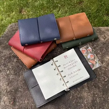 2024 nuovo arriva A7 raccoglitore di Budget in pelle Pu piccolo pianificatore Mini raccoglitore di Budget organizzatore di raccoglitori a fogli mobili a 6 fori