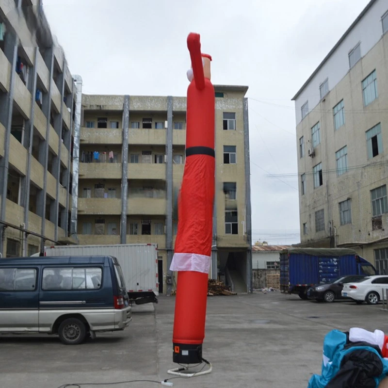 Claus Air Dancer  5mh Inflatable Santa  Inflatable Christmas Dancer Decorations Single Leg With Blower For Show Event