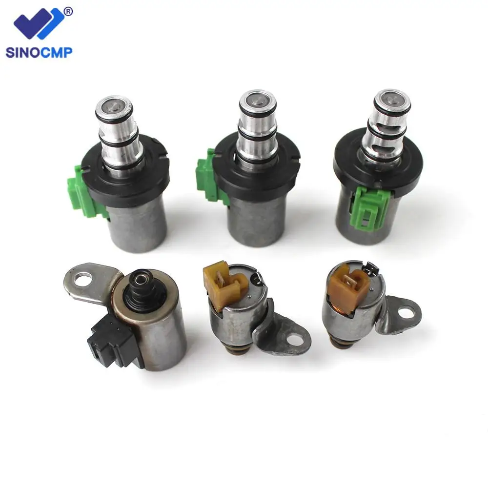 High Performance 6Pcs TRANSMISSION Solenoid Kit For 2000-2012 Ford Focus Mazda 2 3 5 6 CX-7 Shift PWM MPV 48420K-R 4F27E FN4A-EL