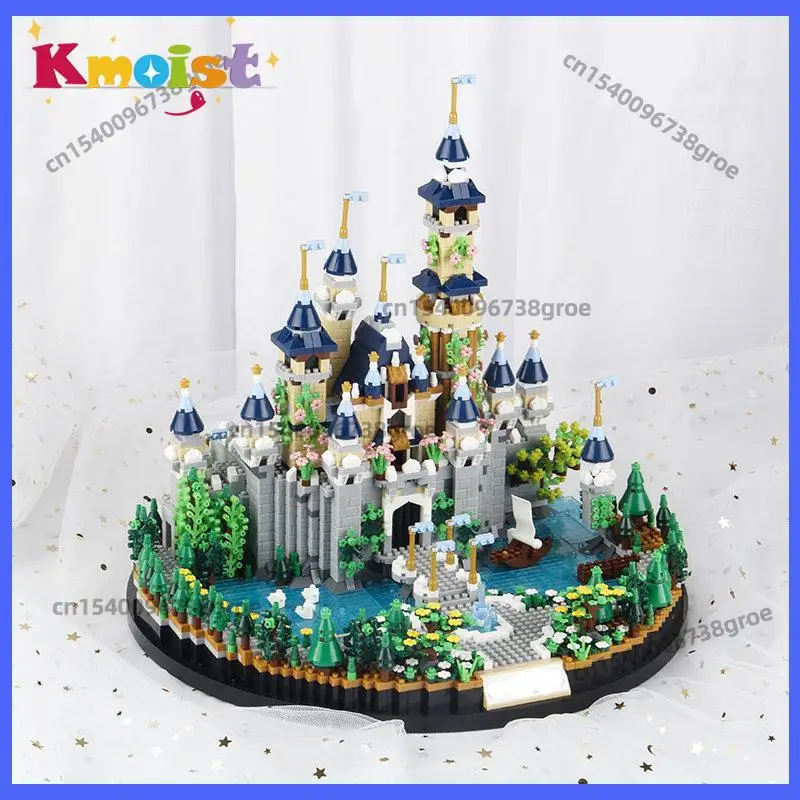 3600PCS Creative City Fairytale Princess Castle Building Blocks Micro Particle Assemble Diamond Bricks Kids Toys Christmas Gifts