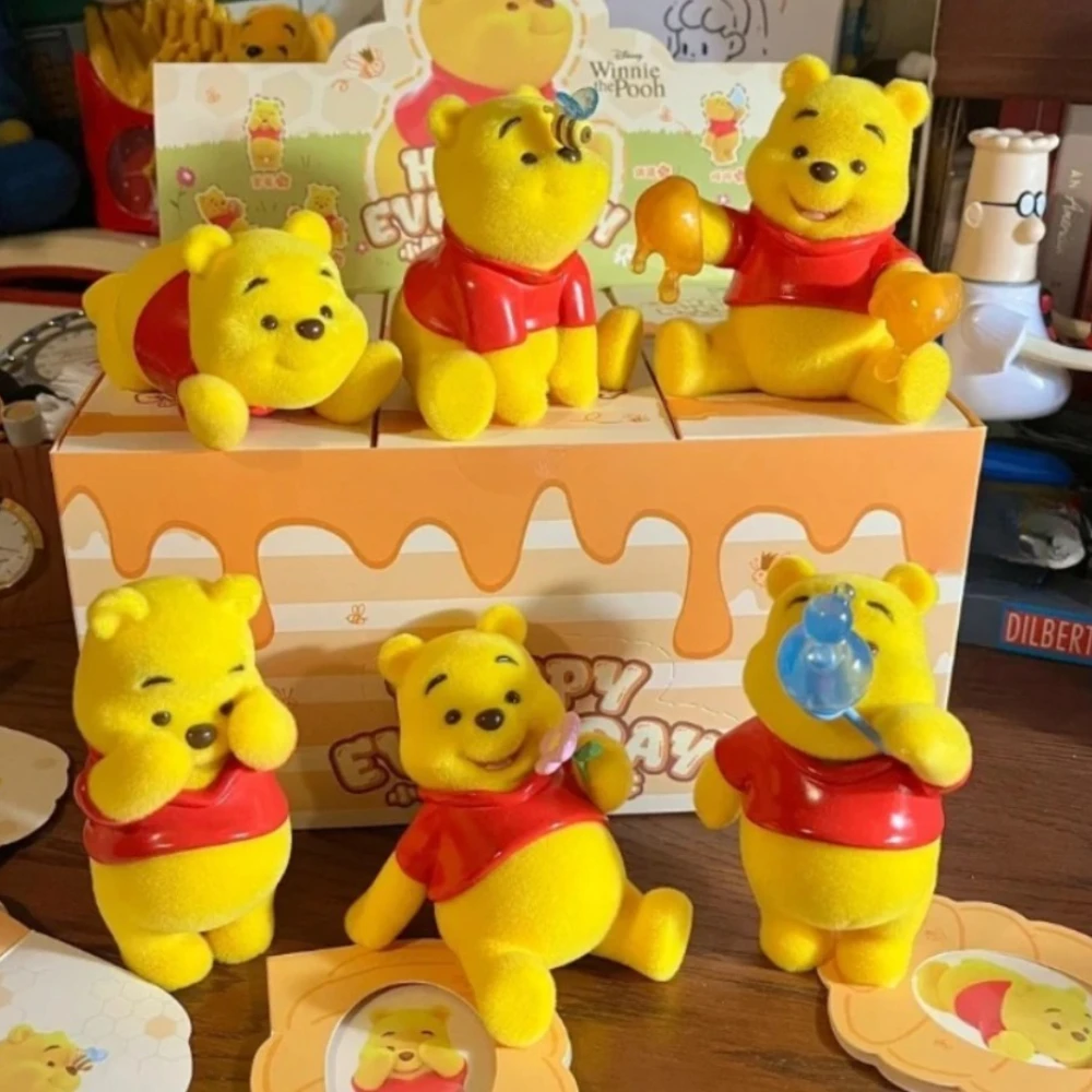 

Disney Winnie The Pooh's Happy Daily Series Blind Box Figure Tide Play Cute Creative Ornament Collection Toy Girl Surprise Gifts