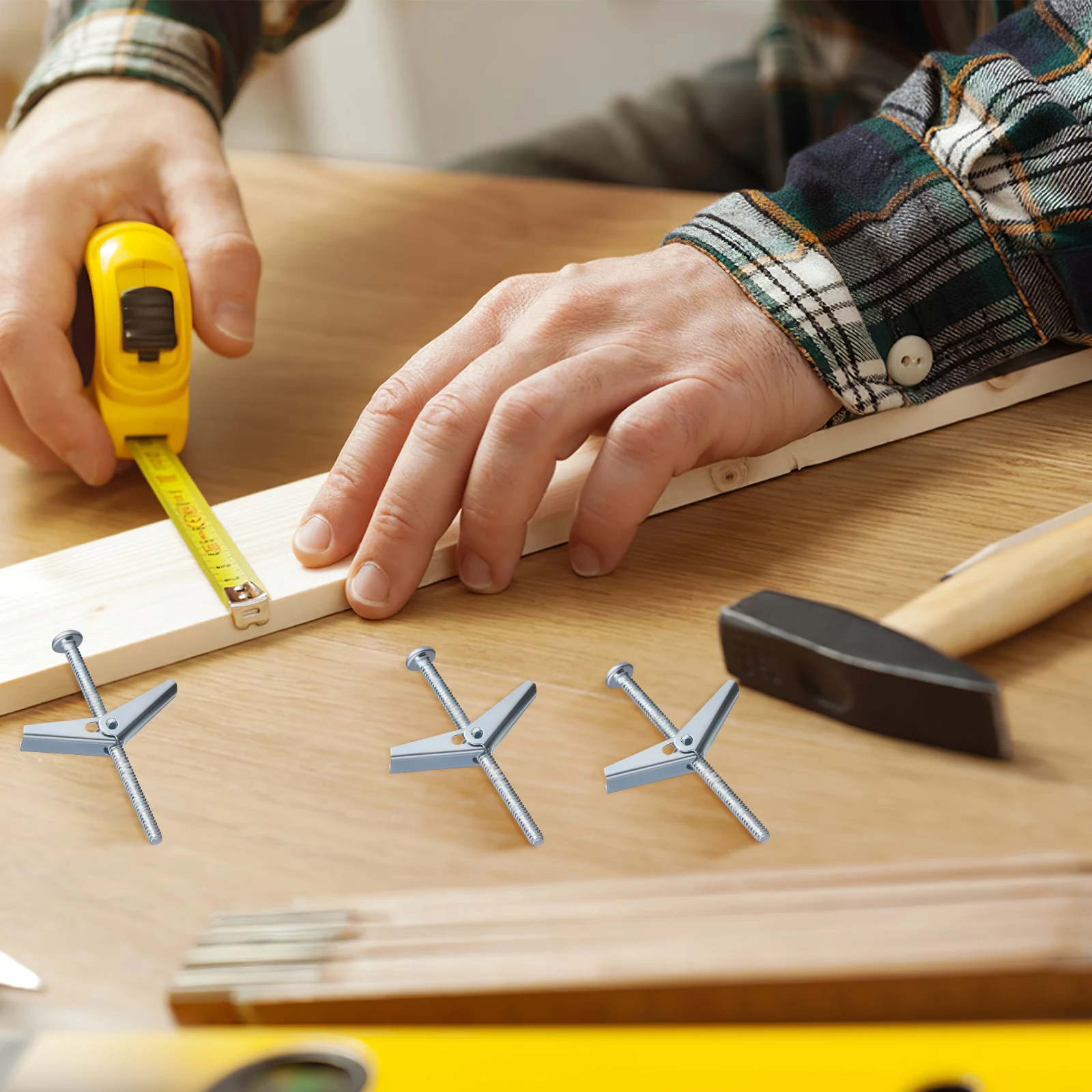 

20Sets Butterfly Nut and Bolt Set Sturdy Screw Fitting for Heavy Duty Drywall Anchors DIY Home Factory Repairs Kit