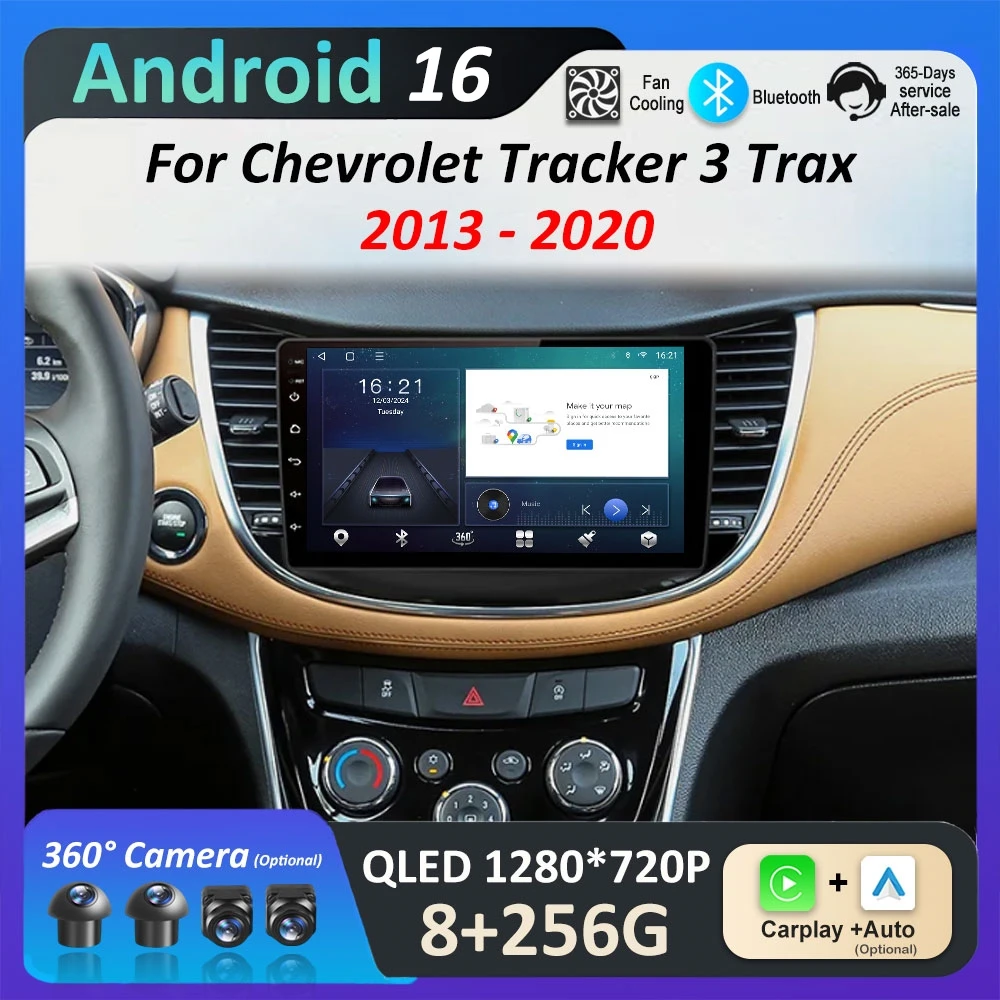 

Автомагнитола Android 16 с интеллектуальной системой и Wi-Fi для Chevrolet Tracker 3 Trax 2013-2020: GPS-плеер и аксессуары
