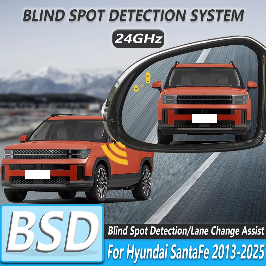 

BSD BSM BSA Automotive Assisted Parking Sensor Rear View Mirror Blind Spot Detection System For Hyundai SantaFe 2013-2025