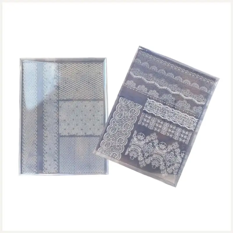 

French Lace Design Reusable Silicone Mold Elastic Template For DIY And Jewelry Crafts