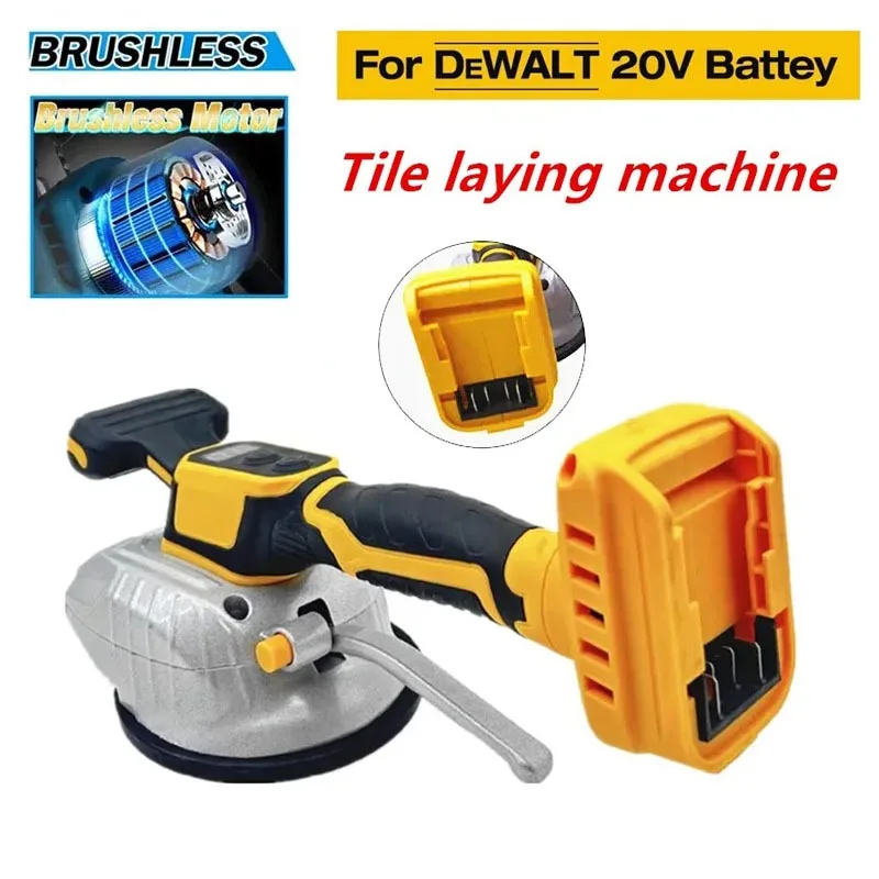 Suitable for DeWALT 20V Battery Tile Tiling Machine Cordless Wall Floor Tiles Laying Vibrating Tool Floor Vibrator Suction Cup