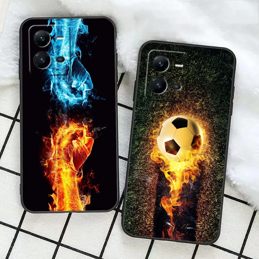 Sports Football Soccer Phone Funda Case For VIVO X90 X80 X70 X60 X50 X30 X23 V29 V27 V25 V23 V23E V21 V21E V20 Case Shell