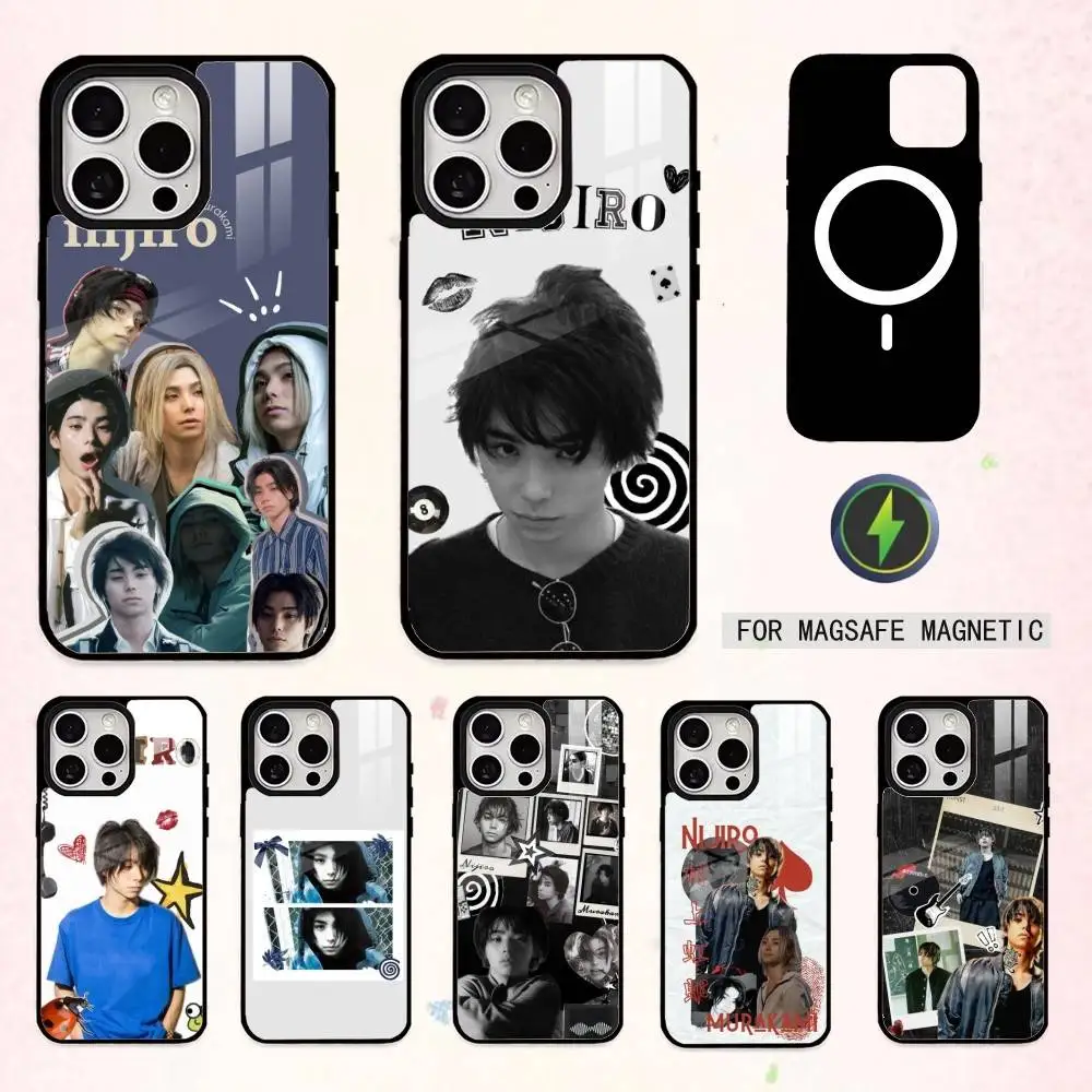 

N-Nijiro Murakami Actor Phone Case For iPhone17,16,15,14,13,12,11 Plus,Pro Max Magnetic For Magsafe Wireless Charging
