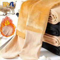 Thick Warm Pantyhose for Women Pearl Velvet Footed Tights One Piece Bottoming Pants for Winter Cold Weather Christmas Gift
