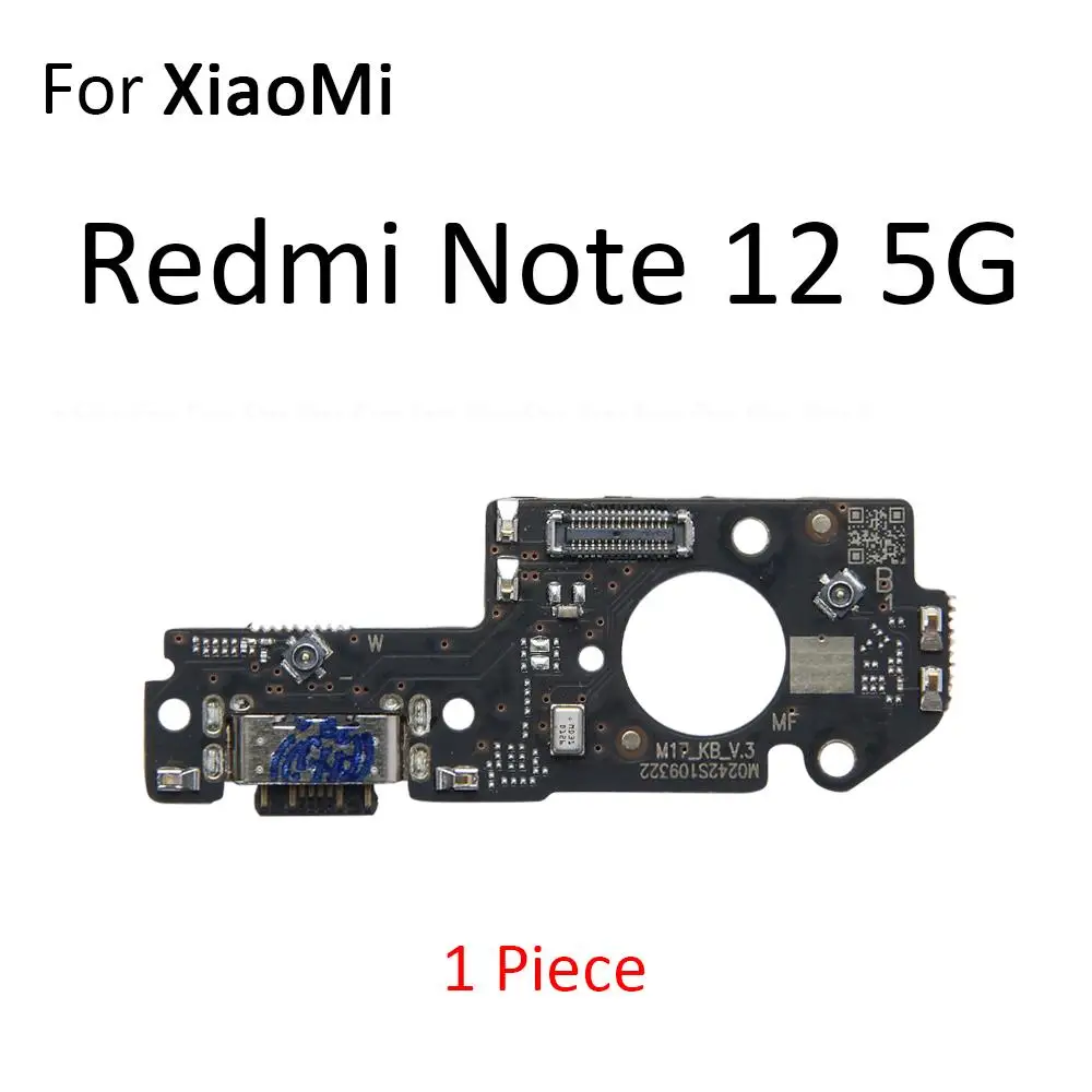 USB Charging Port Dock Plug Connector Charger Board Mic Flex Cable For Xiaomi Redmi Note 12S 12 Pro Plus Discovery Speed 4G 5G