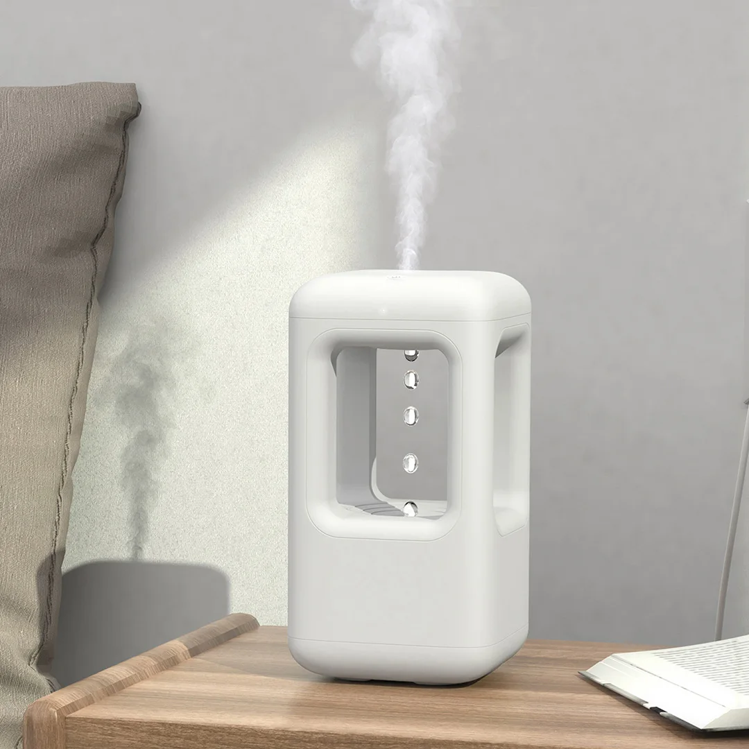 New home office quiet atmosphere light anti-gravity water drop reverse flow atomizing humidifier