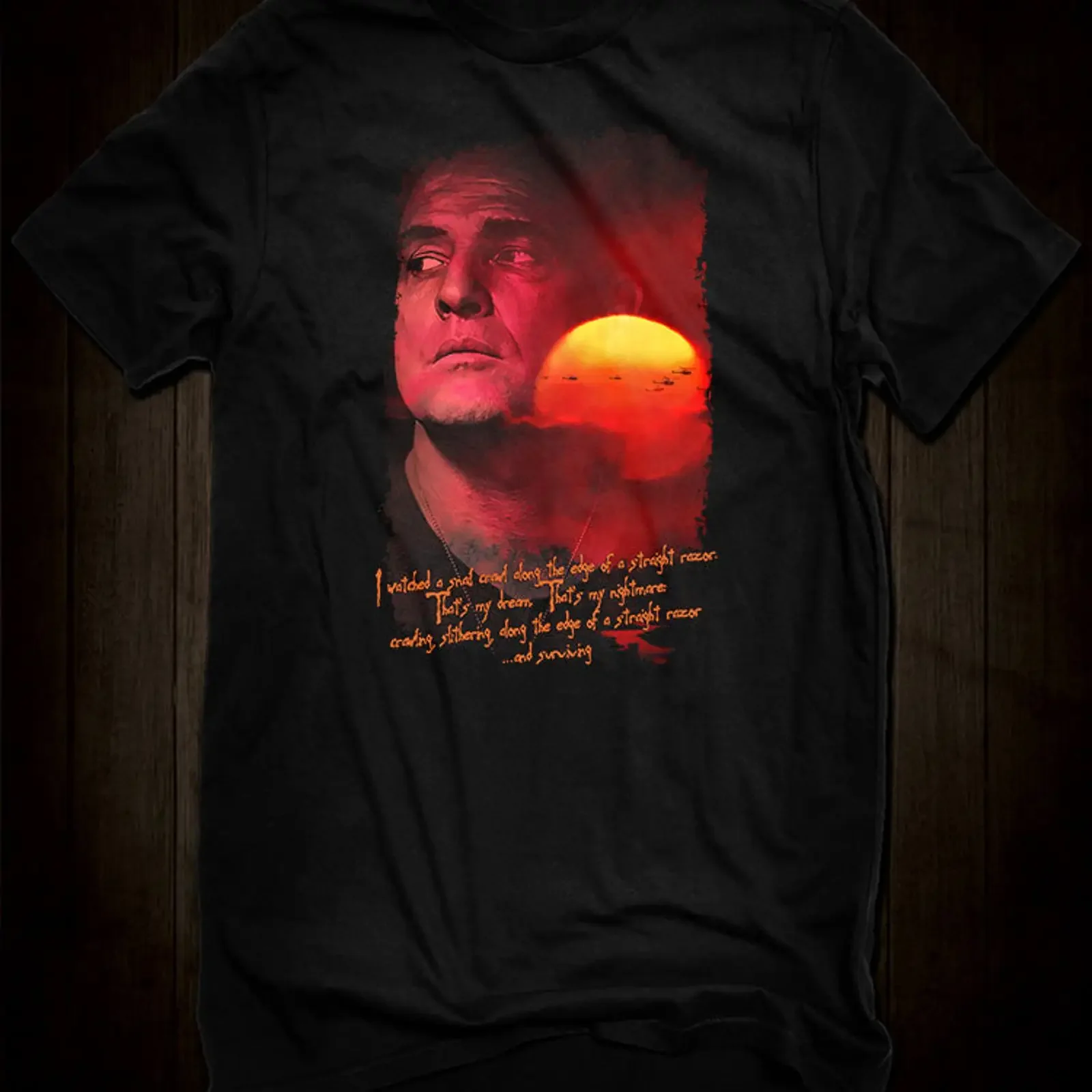 Colonel Kurtz Apocalypse Now T Shirt vintage Washed Unisex homme Breathable Versatile Stretched streetwear graphic fashion