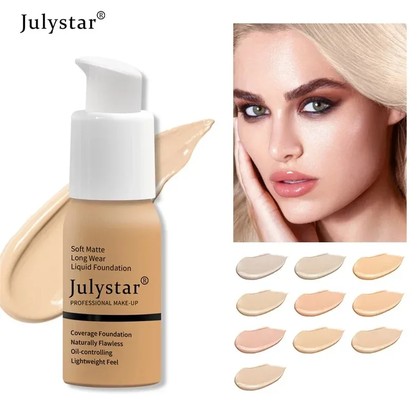 Face Base Liquid Foundation Makeup Concealer Waterproof Brighten Whitening Long Lasting Beauty BB Cream Women Party Cosmetics