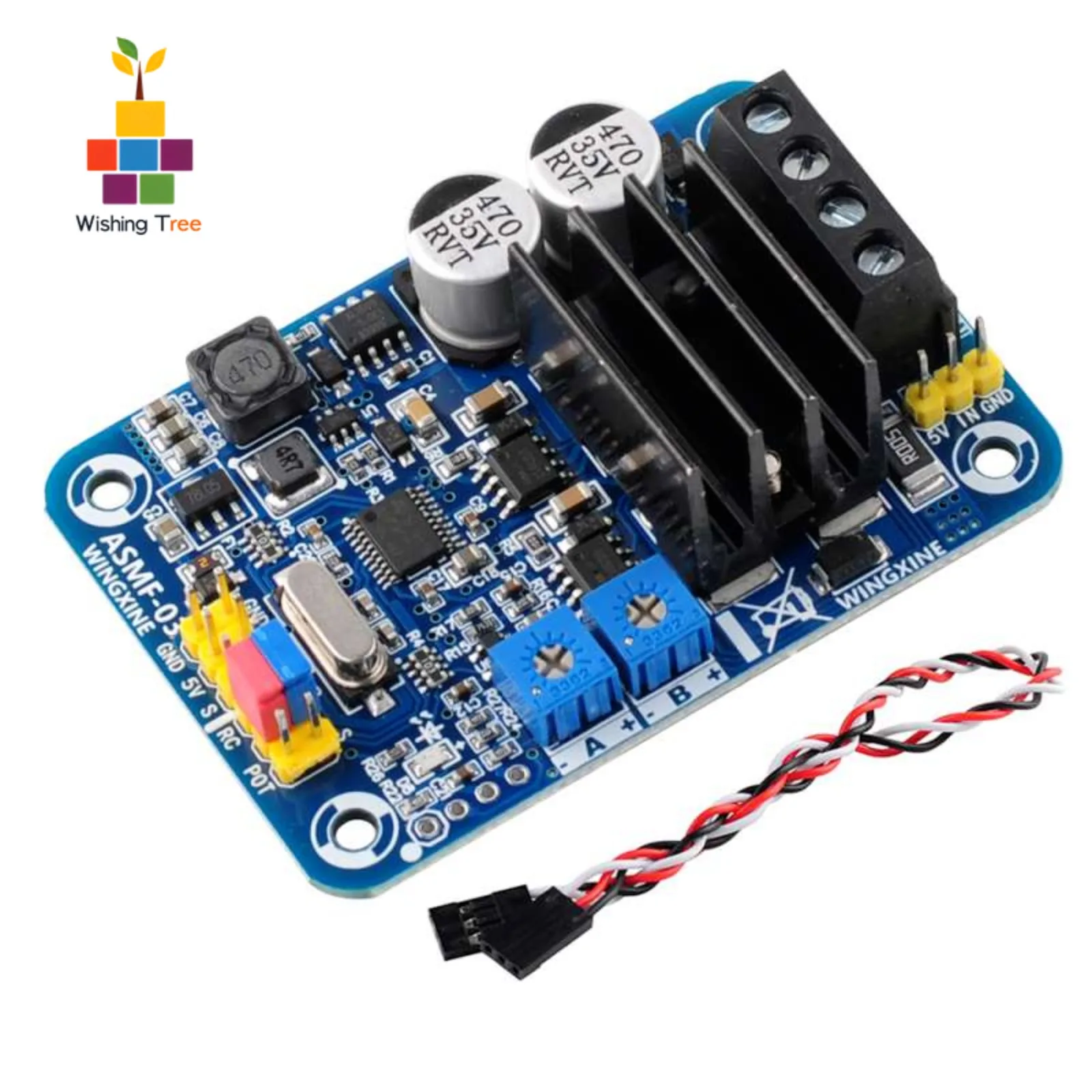 

ASMF-04 Сервоконтроллер с высоким крутящим моментом 500 Нм для робототехники DIY, регулируемый модуль драйвера двигателя 7-30 В