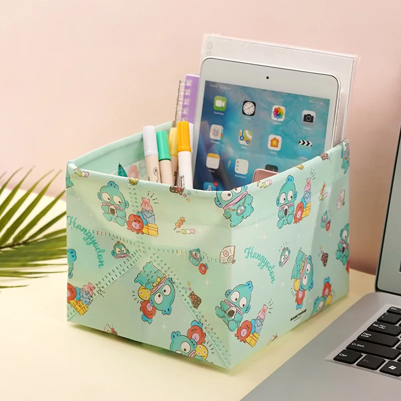 Sanrio Hello Kitty Kuromi Foldable Clutter Storage Box Desktop Dormitory Cosmetics Snacks Organization Storage Basket Waterproof image 3