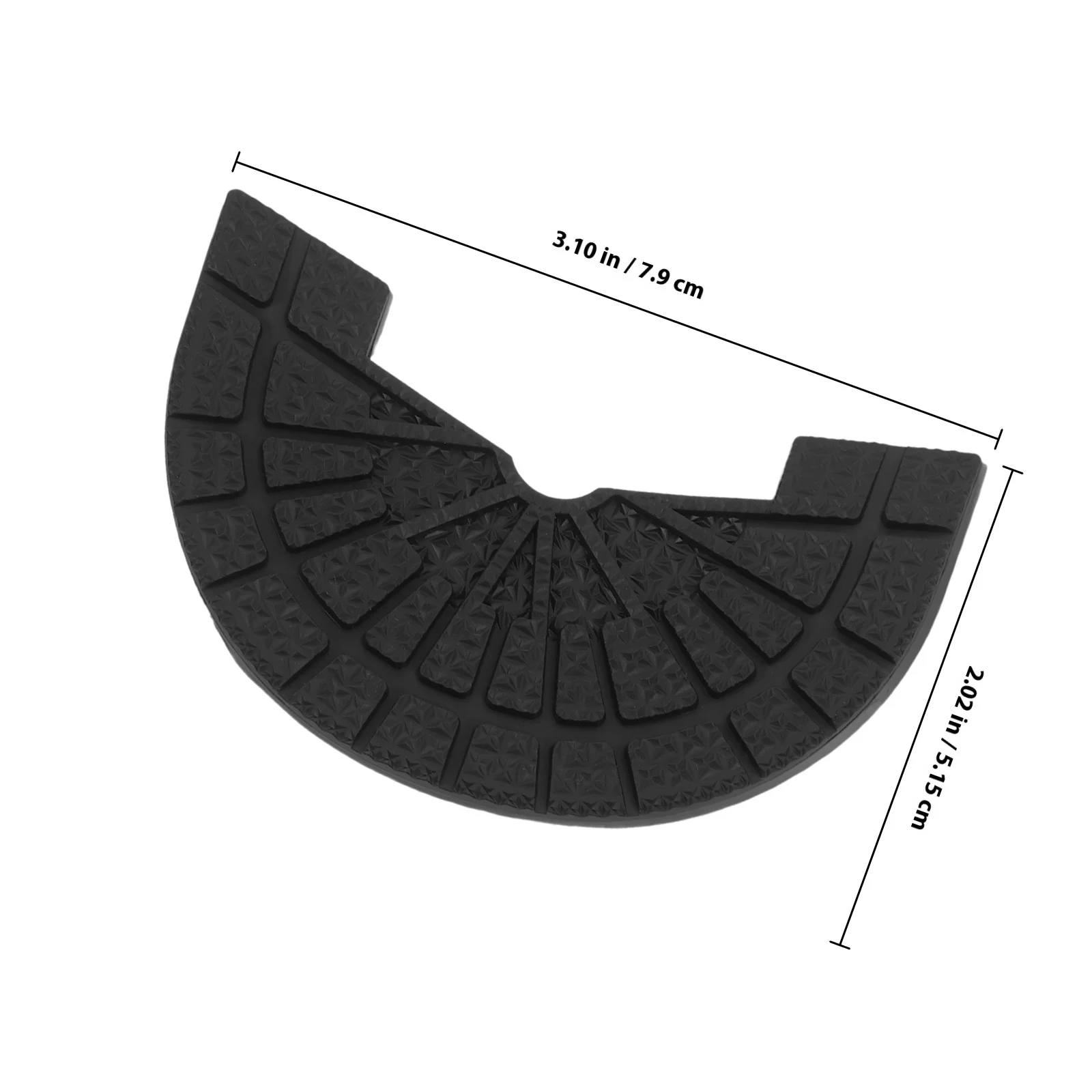 Almohadilla para suela de talón a prueba de desgaste, reparación de zapatos de goma de alta densidad para zapatillas, botas, Protector de suela de tracción mejorado, 1 par