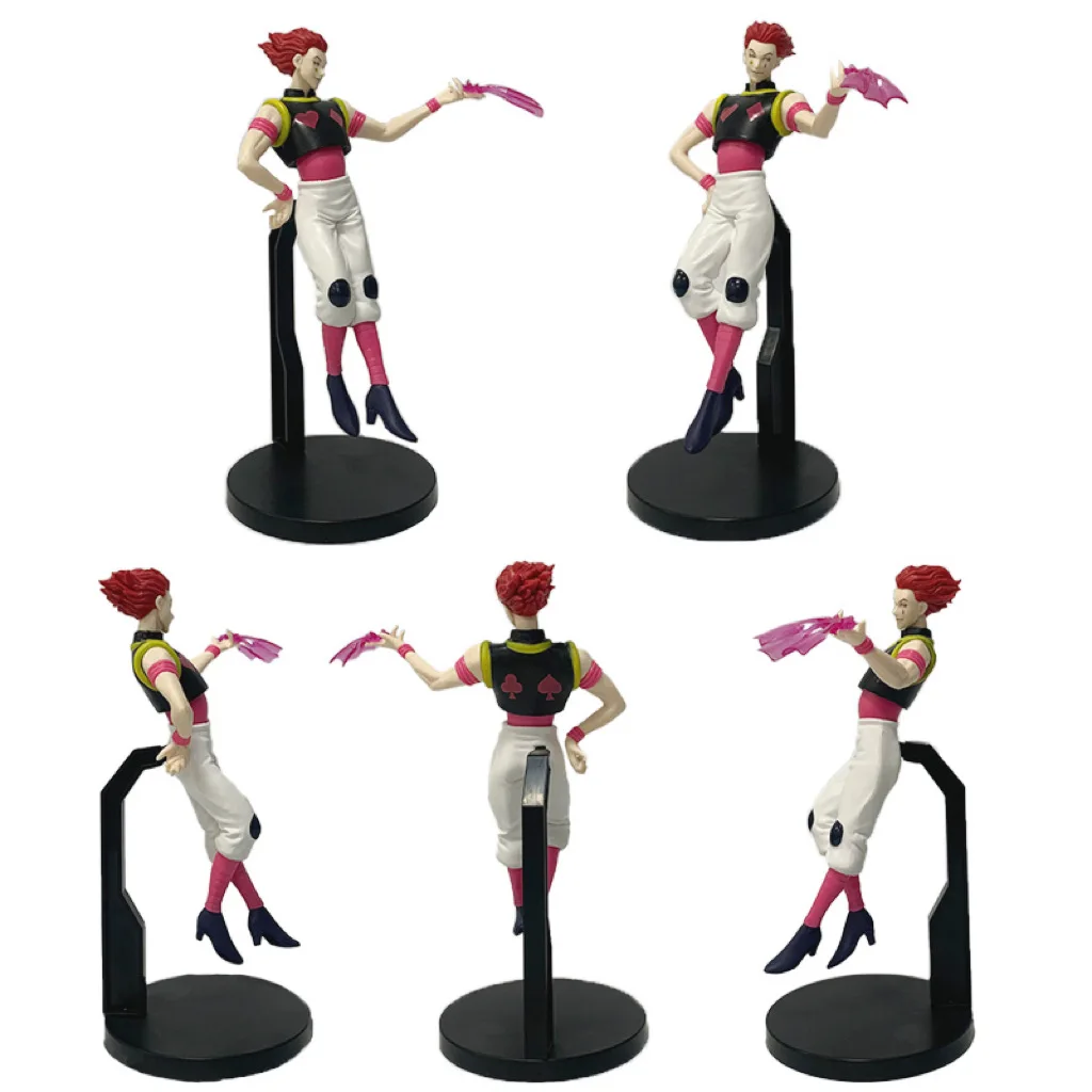 New 22cm Anime HUNTERxHUNTER Hisoka Combat form Action Figure PVC Model Statue Desk Decor Toys Doll Collection Gifts