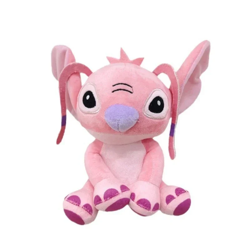 **2025 20cm Disney Cartoon Blue Pink Stitch Plush Dolls Anime Toys Lilo and Stitch Plush Pillow Appease Toys* Xmas Gifts