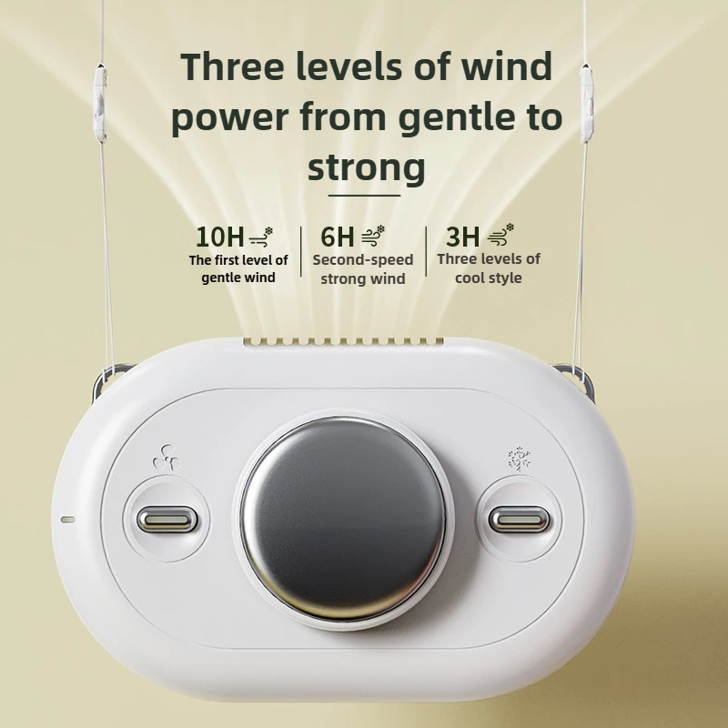 

Новый мини-вентилятор для шеи, подвесной уличный офисный USB-зарядка, охлаждающее устройство, портативный настольный ручной вентилятор