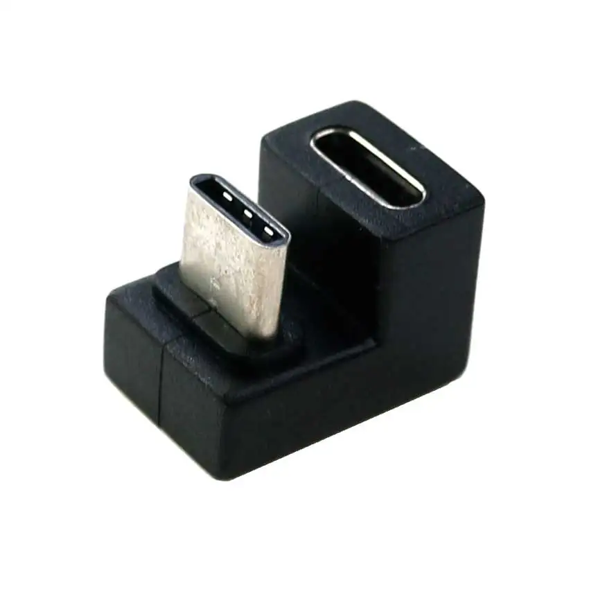 Yuxi-USBCアダプター,U字型ストレートアングルアダプター,メスタイプc,オス,データアダプター