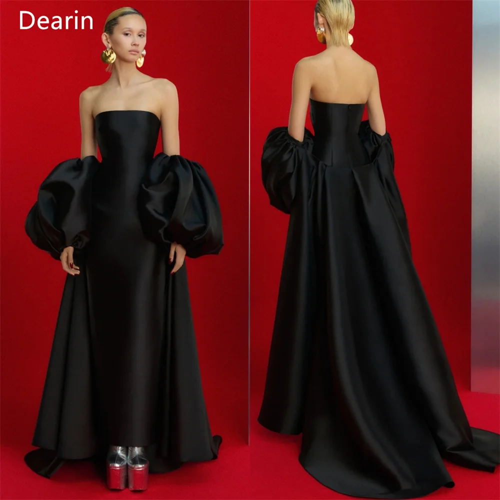 

Customized Evening Dress Prom Gown Party Occasion Formal YPMWZX Strapless Column Floor Length Skirts Draped Bespoke Dre