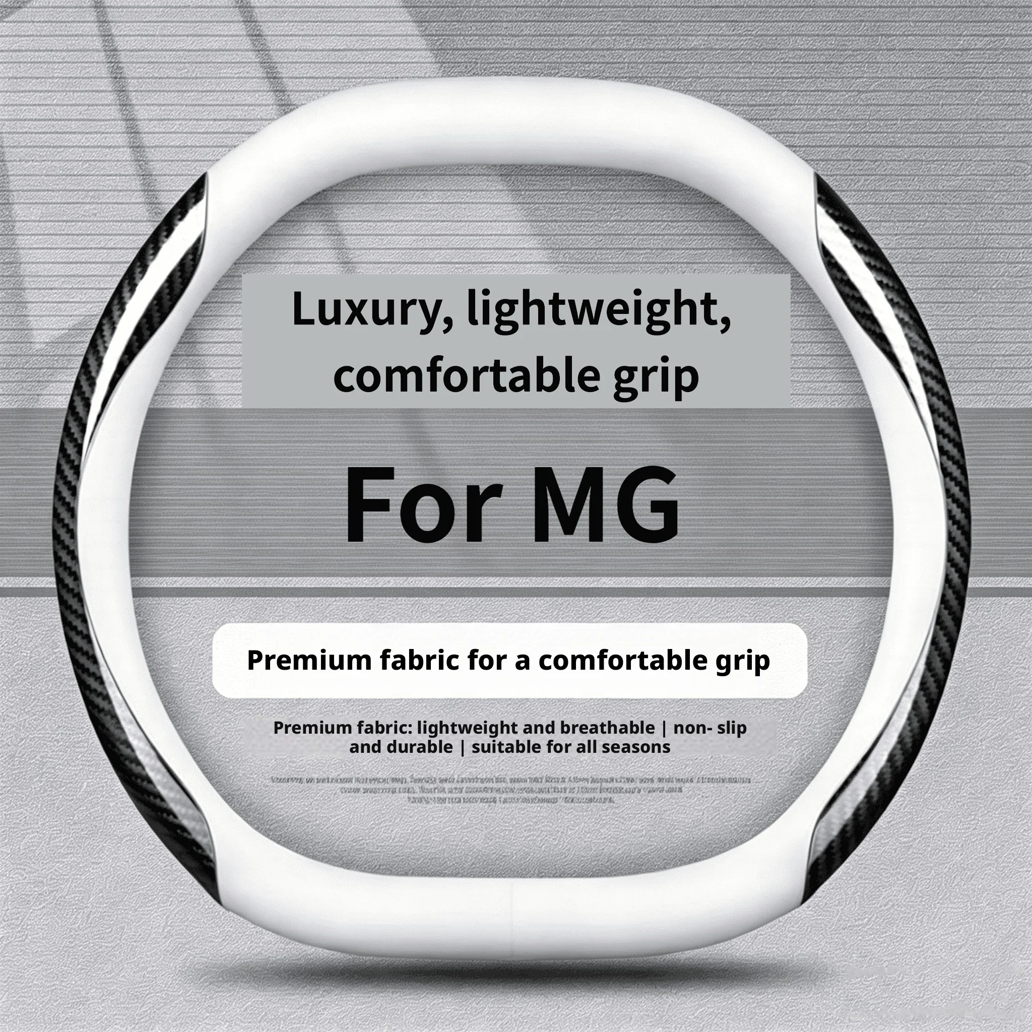 15 Zoll/37-38cm Aftermarket Dual-D Lenkradbezug für MG ZS / ZS EV HS MG4 EV MG5 MG7 MG One MG GT MG IM5 Auto-Styling
