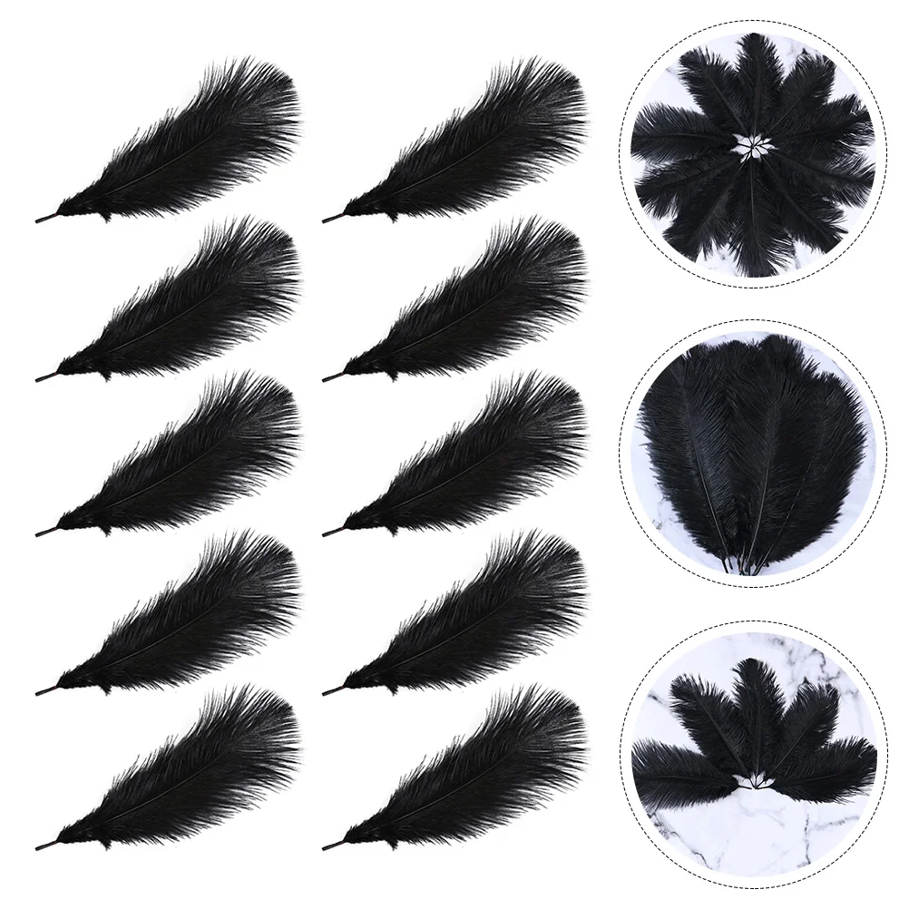 

10 Pcs Ostrich Party Supplies Home Decoration Household DIY Making Accessories Furniture Wedding