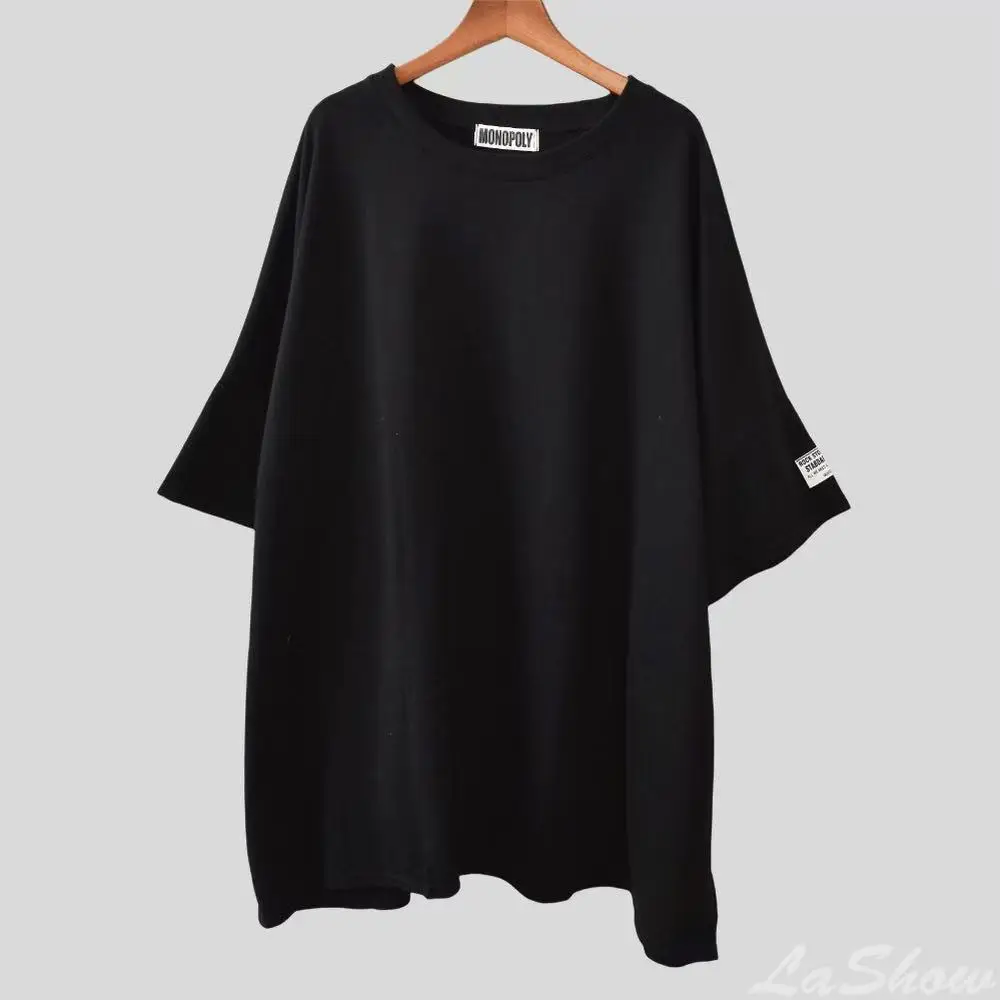 Übergrößes T-Shirt für Erwachsene, Locker Sitzendes Freizeitoberteil für Mollige Frauen und Teenager-Mädchen, Figurformendes Sport-T-Shirt mit Rundhalsausschnitt, Trendiges Erwachsenen-Oberteil – Detail 16