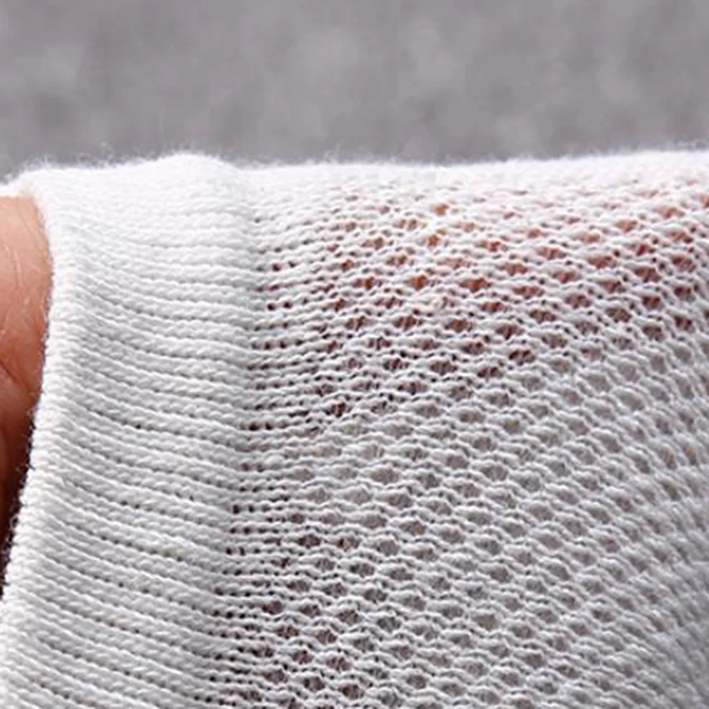 

Men Cotton Low Cut Breathable Five Finger Running Toe Socks Athletic Mesh Moisture Wicking White Toe Socks