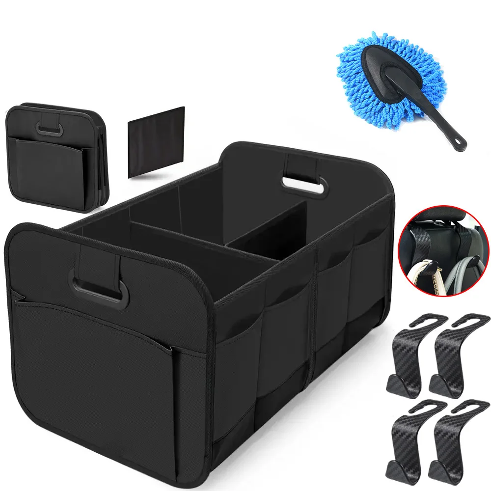 

Коробка-органайзер для багажника автомобиля, большая вместительная автомобильная многофункциональная сумка для хранения инструментов, складная кожаная сумка для хранения в чрезвычайных ситуациях