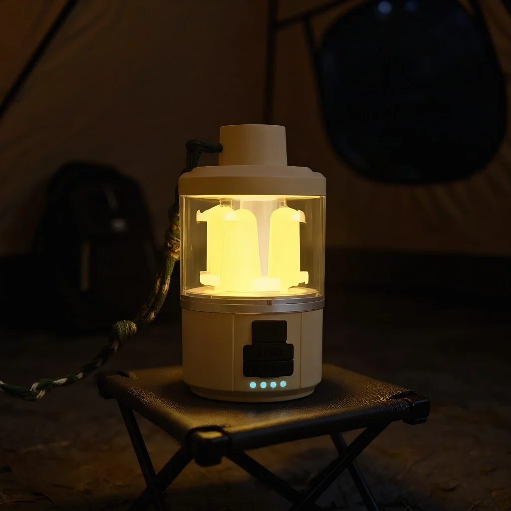 

Многофункциональный портативный фонарь для кемпинга - перезаряжаемый светодиодный фонарь для аварийной рыбалки на открытом воздухе