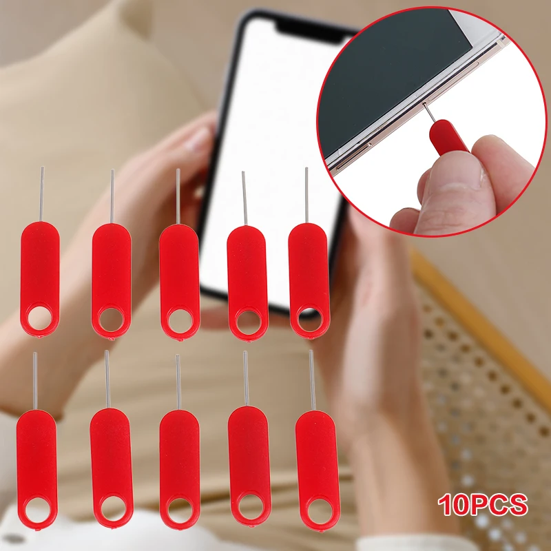 

12mm Red Needle Length Card Eject Pin Anti-conductive Mobile Phone Card Ejector Alarm Clock Electronic Product Reset Eject Pin