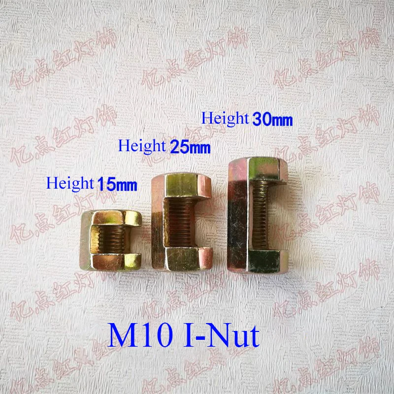 I Nuts Open Nut M4 M6 M8 M10 M12 Tooth Tube Adapter Iron Outlet Connector Hexagonal Female Female Screw DIY Lighting Accessories