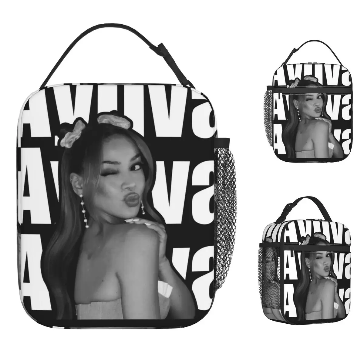 Grunge Style Ayliva In Liebe Lunch Bag Vintage Lunch Box Outdoor Picnic Portable Insulated Thermal Lunch Bags Adult Cooler Bag