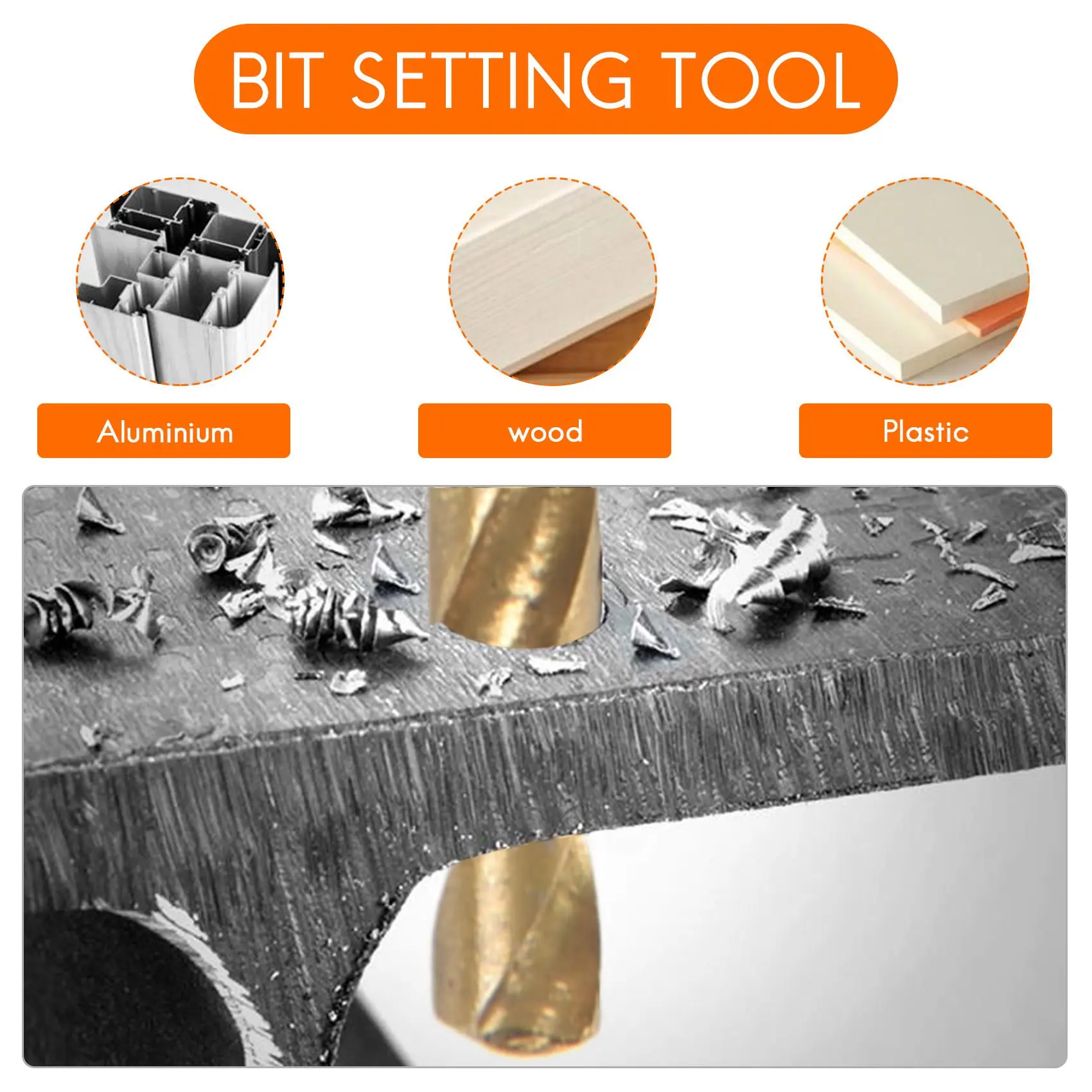 50 Pcs Titanium Coated High Speed Steel Drill Bit Set Tool 1/1.5/2/2.5/3mm