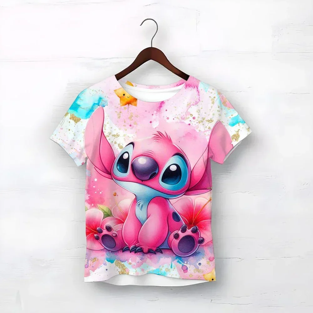 

Disney cute Disney 3D children's T-shirt, quick-drying, breathable, sweat-wicking, fashionable and casual children's clothing