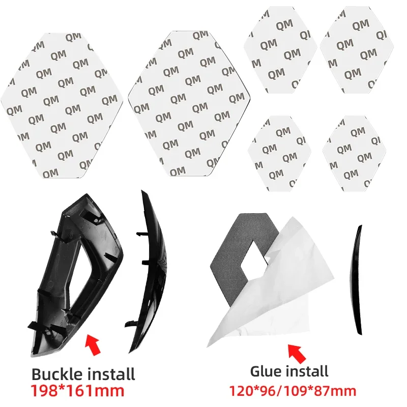 

1pcs ABS Car Trunk Logo stickers Badge Front grille emblem For Renault Megane 2 3 Clio Scenic RS Duster Kaptur Captur Logan