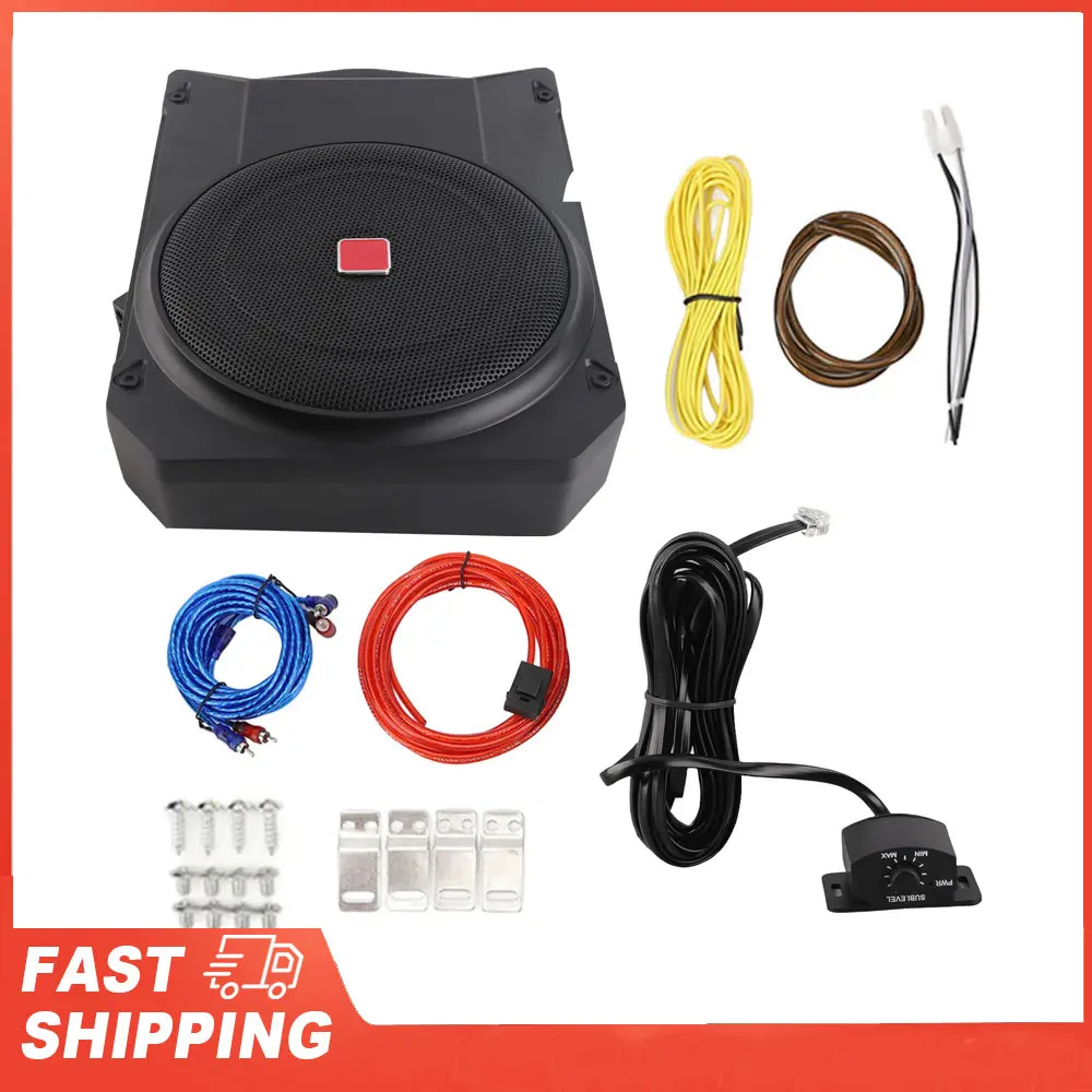 

10 Inch 2.5 Ohms for Car Sound System Active Subwoofer Compact Stainless Steel Grille Car Subwoofer Excellent Heat Dissipation