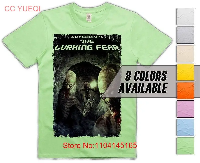 The Lurking Fear V4 Lovecraft Men's T Shirt all sizes S 5XL 8 Colors available long or short sleeves