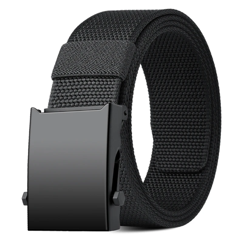 حزام نايلون بإبزيم أوتوماتيكي سميك - حزام سراويل كاجوال للأعمال العالمية للرجال الأكثر مبيعًا
